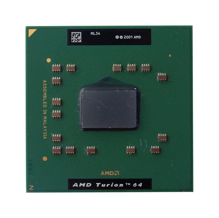 EY831-69001 AMD Turion 64 ML-34 1-Core 1.80GHz 800MHz FSB HT 1MB L2 Cache Socket 754 Mobile Processor