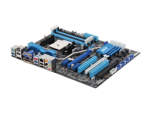 F1A75-V EVO ASUS Socket FM1 AMD A75 FCH (Hudson D3) Chipset AMD A-Series/E2-Series Accelerated Processors Support DDR3 4x DIMM 6x SATA 6.0Gb/s ATX Motherboard (Refurbished)