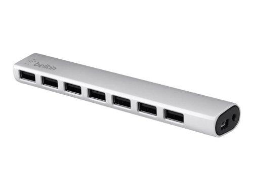 F4U039UK Belkin USB 2.0 7-Port Ultra Slim Aluminium Series (Refurbished)