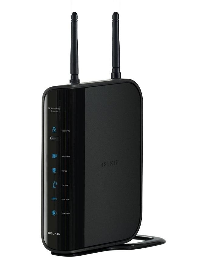 F5D8236-4 Belkin Wireless Router IEEE 802.11n 2 x Antenna ISM Band 300Mbps Wireless Speed 4 x Network Port 1 x Broadband Port (Refurbished)