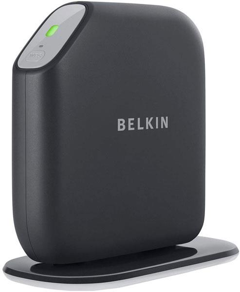 F7D2301 Belkin Wireless Router IEEE 802.11n ISM Band 300 Mbps Wireless Speed 4 x Network Port 1 x Broadband Port (Refurbished)
