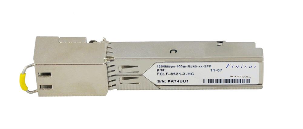 FCLF-8521-3-HC Finisar 1.25Gbps 1000Base-T Copper 100m RJ-45 Connector SFP Transceiver Module
