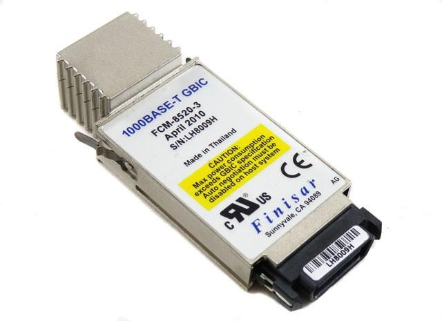 FCM-8520-3 Finisar 1.25Gbps 1000Base-T Copper 100m RJ-45 Connector GBIC Transceiver Module