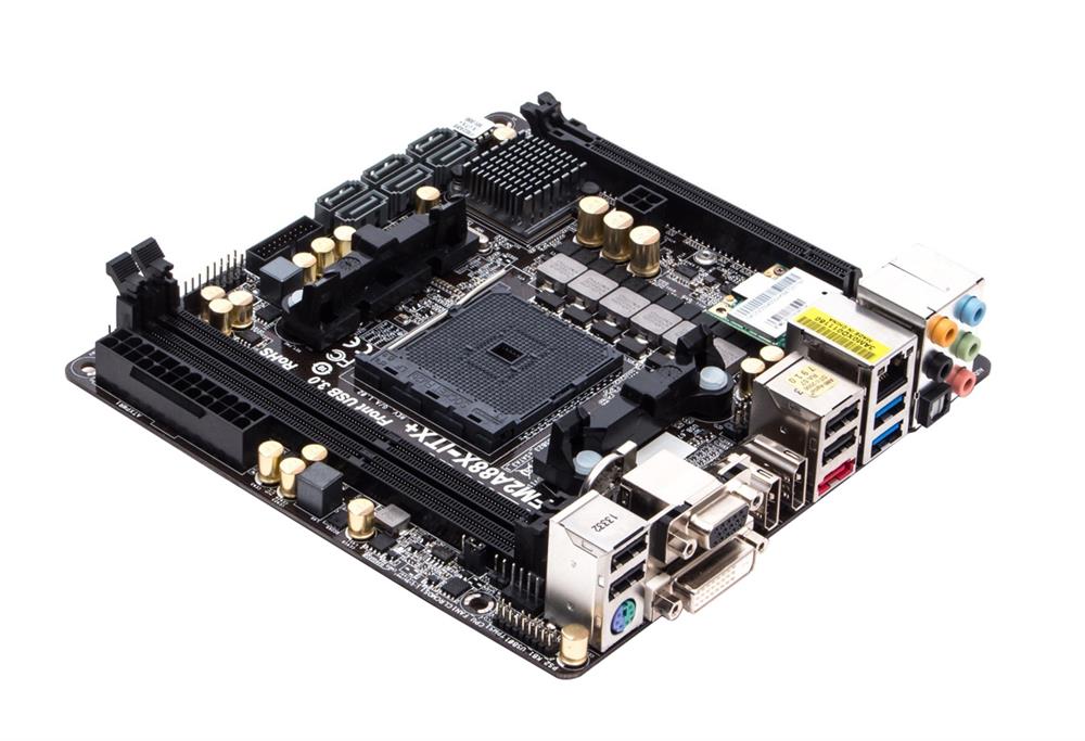 FM2A88X-ITX-PLUS ASRock Socket FM2+ / FM2 Chipset A88X (Bolton D4) 2 x DDR3 6 x SATA 6Gbps 1 x PCIe 3.0 x16 Mini ITX System Board (Refurbished)