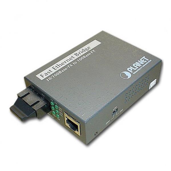 FT-802 Planet Technology 10/100Base-TX to 100Base-FX (SC) Bridge Media Converter LFPT Supported