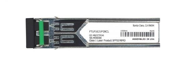 FTLF1621P2BCL Finisar SONET 2.67Gbps OC-48 LR-2 / SDH STM L-16.2 Single-mode Fiber 80km 1550nm Duplex LC Connector SFP Transceiver Module