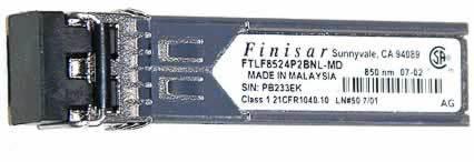 FTLF8524P2BNL-MD(PT) Finisar 4Gbps 1000Base-SX Multi-Mode Fiber 850nm GBIC Transceiver Module