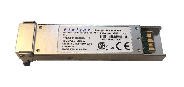 FTLX1412D3BCL-HC Finisar 10Gbps 10GBase-LR Single-Mode Fiber 10km 1310nm Duplex LC Connector XFP Transceiver Module