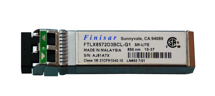 FTLX8572D3BCL-G1 Finisar 10Gbps 10GBase-SR Multi-mode Fiber 300m 850nm Duplex LC Connector SFP+ Transceiver Module