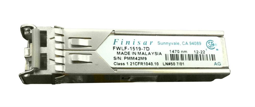 FWLF-1519-7D-35 Finisar 1.25Gbps 1000Base-ZX CWDM Single-mode Fiber 80km 1470nm Duplex LC Connector SFP Transceiver Module