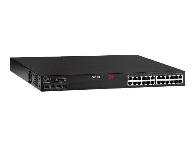 FWS624 Brocade FastIron Fast Ethernet Switch 24 Ports Manageable 24 x RJ-45 4 x Expansion Slots 10/100Base-TX (Refurbished)