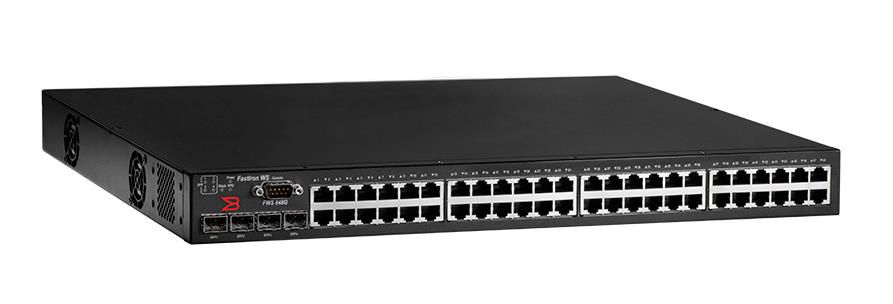 FWS648G Brocade FastIron FWS648 Stackable Layer 3 Workgroup Switch 4 x SFP (mini-GBIC) Shared 48 x 10/100/1000Base-T LAN (Refurbished)