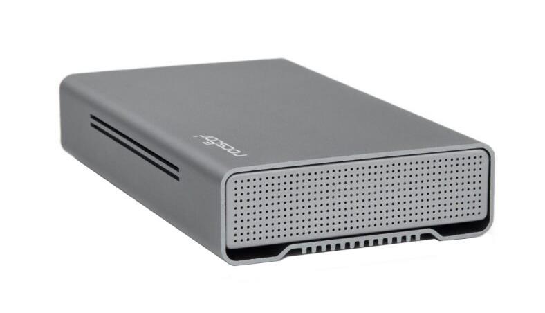 G35111-A1 Rocstor Rocpro D90 8TB USB 3.1 External Hard Drive (Aluminum Gray)