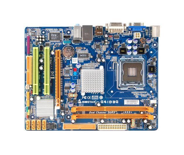 G41D3G Biostar Socket LGA775 Intel G41/ICH7 Chipset micro-ATX Motherboard (Refurbished)
