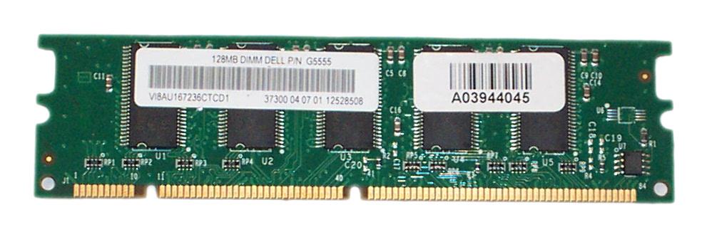 G5555 Dell 128MB PC100 100MHz ECC 168-Pin Raid Cache Memory Module for PowerEdge 2600, 2650, 4600