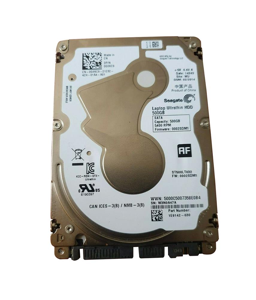 G6KC9 Dell 500GB 5400RPM SATA 3Gbps 16MB Cache 2.5-inch Internal Hard Drive