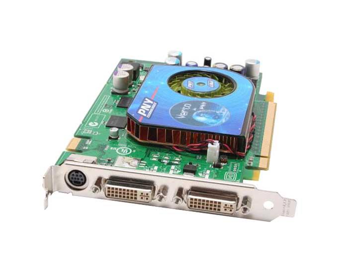 G77600GN1F25S+0 PNY GeForce 7600GT 256MB 128-Bit GDDR3 PCI Express x16 Dual DVI/ HDTV/ S-Video Out/ SLI Supported Video Graphics Card