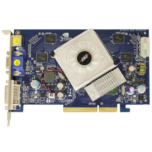 G77600SABE50T+BTC4AVA PNY GeForce 7600GS 512MB DDR2 AGP Dvi/ Vga/ Hdtv/ S-Video Outputs Video Graphics Card
