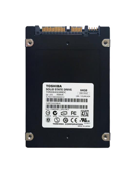 G8BC00059640 Toshiba 64GB MLC SATA 3Gbps 2.5-inch Internal Solid State Drive (SSD)