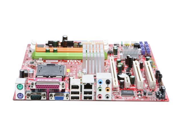 G965M-FIR MSI Socket LGA 775 Intel G965 Express + ICH8R Chipset Core 2 Duo/ Pentium D/ Pentium 4/ Pentium XE/ Celeron D Processors Support DDR2 4x DIMM 6x SATA 3.0Gb/s Micro-ATX Motherboard (Refurbished)