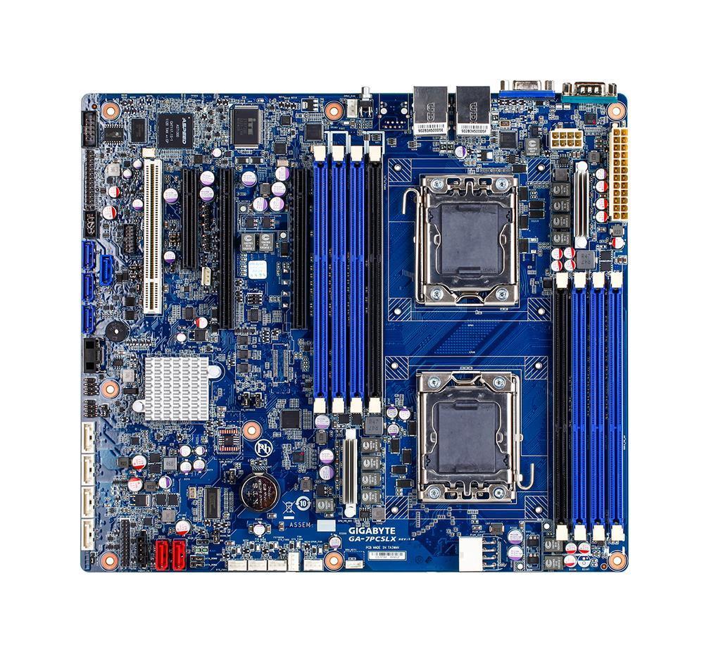 GA-7PCSLX(rev.1.0) Gigabyte Dual Socket LGA 1356 Intel C602 Chipset Xeon E5-2400/ E5-2400 v2 Processors Support 8x DIMM 2x SATA 6.0Gb/s CEB Motherboard (Refurbished) GA-7PCSLX (rev. 1.0)