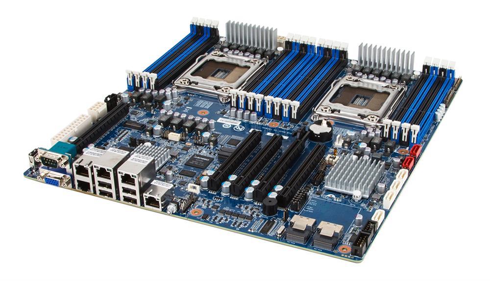 GA-7PESH4(rev.1.0) Gigabyte Dual Socket LGA 2011 Intel C602 Chipset Xeon E5-2600 v2/ E5-1600 v2/ E5-2600/ E5-1600 Processors Support 16x DIMM 4x SATA 3.0Gb/s Extended ATX/ SSI EEB Motherboard (Refurbished) GA-7PESH4 (rev. 1.0)