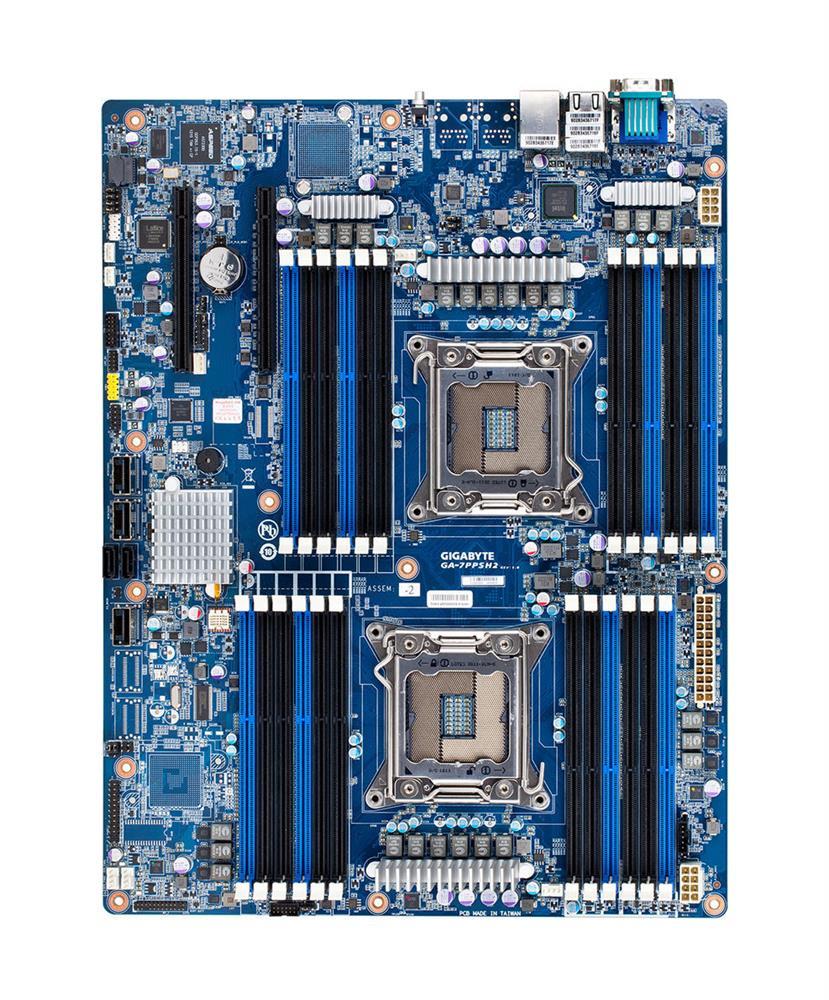 GA-7PPSH2(rev.1.0) Gigabyte Dual Socket LGA 2011 Intel C602 Chipset Xeon E5-2600 v2/ E5-1600 v2/ E5-2600/ E5-1600 Processors Support 24x DIMM 2x SATA 6.0Gb/s Proprietary Motherboard (Refurbished) GA-7PPSH2 (rev. 1.0)