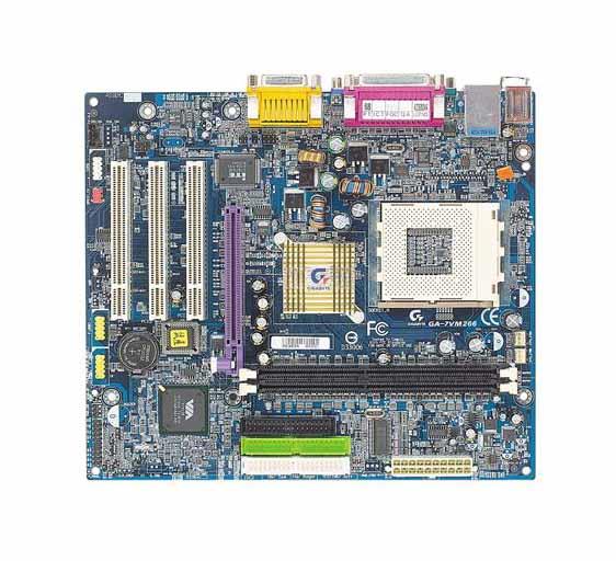 GA-7VM266(rev.1.0) Gigabyte Socket A VIA KM266/ VIA 8235 Chipset AMD Athlon XP/ Athlon/ Duron Processors Support DDR2 2x DIMM 2x SATA Micro-ATX Motherboard (Refurbished) GA-7VM266 (rev. 1.0)