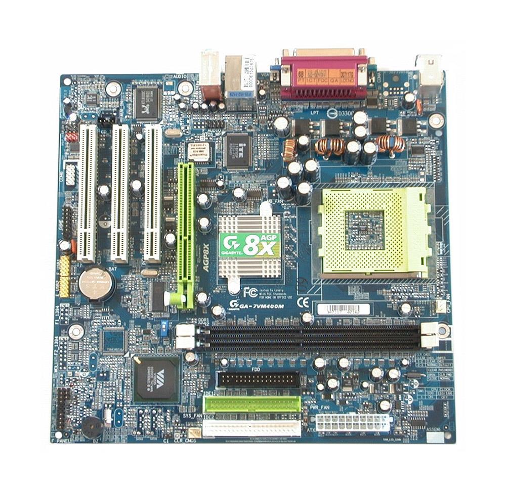 GA-7VM400M(rev.1.x) Gigabyte Socket A VIA KM400/ VIA 8235 Chipset AMD Athlon XP/ Athlon/ Duron Processors Support DDR3 2x DIMM 2x SATA Micro-ATX Motherboard (Refurbished) GA-7VM400M (rev. 1.x)