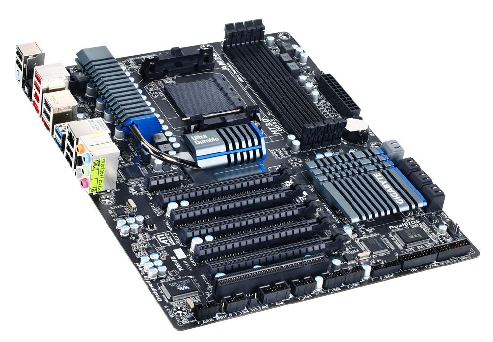 GA-990FXA-UD5 (rev. 3.0) Gigabyte Socket AM3+ AMD 990FX/ SB950 Chipset AMD AM3+ FX/ AM3 Phenom II/ Athlon II Processors Support DDR3 4x DIMM 6x SATA 6.0Gb/s ATX Motherboard  (Refurbished)