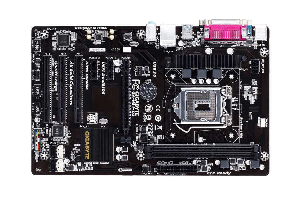 GA-H81-D3(rev.1.0) Gigabyte Socket LGA 1150 Intel H81 Express Chipset Core i7 / i5 / i3 / Pentium / Celeron Processors Support DDR3 2x DIMM 2x SATA 6.0Gb/s ATX Motherboard (Refurbished) GA-H81-D3 (rev. 1.0)