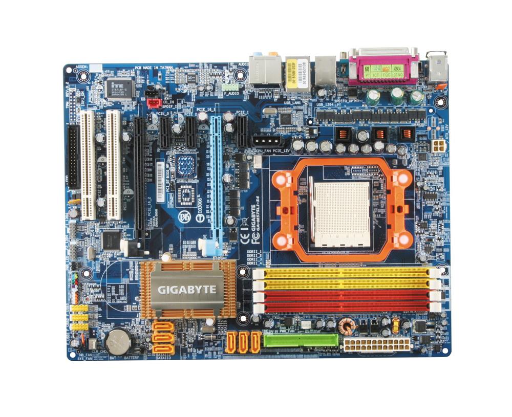 GA-M55SLI-S4 Gigabyte Socket AM2 Nvidia nForce4 SLI Chipset AMD Athlon 64/ Athlon 64 FX/ Athlon X2/ AMD Sempron Processors Support DDR2 4x DIMM 4x SATA 3.0Gb/s ATX Motherboard (Refurbished)
