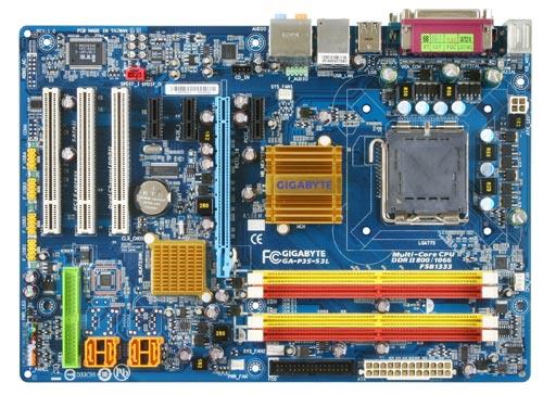 GA-P35-S3L Gigabyte Socket LGA 775 Intel P35 + ICH9 Chipset Core 2 Extreme Quad-Core/ Core 2 Duo/ Pentium D/ Pentium Extreme/ Celeron Processors Support DDR2 4x DIMM 4x SATA 3.0Gb/s ATX Motherboard (Refurbished)
