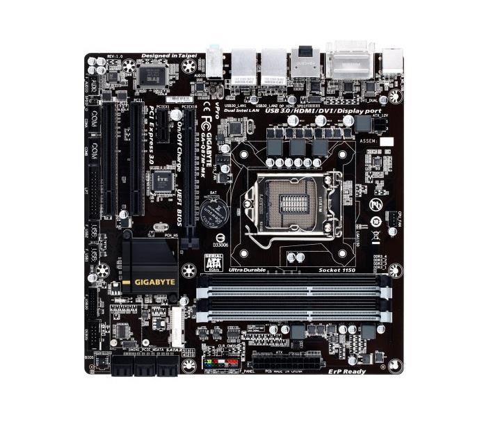 GA-Q87M-MK(rev.1.1) Gigabyte Socket LGA 1150 Intel Q87 Express Chipset Core i7 / i5 / i3 / Pentium / Celeron Processors Support DDR3 4x DIMM 6x SATA 6.0Gb/s Micro-ATX Motherboard (Refurbished) GA-Q87M-MK (rev. 1.1)