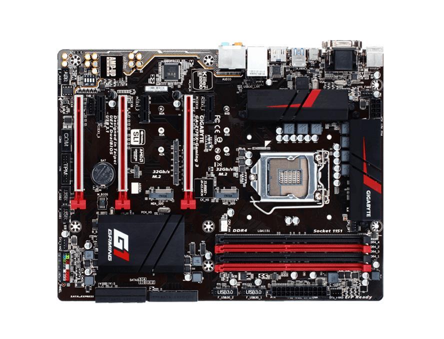 GA-Z170X-Gaming3-EU Gigabyte Socket LGA 1151 Intel Z170 Express Chipset 7th/6th Generation Core i7 / i5/ i3 / Pentium / Celeron Processors Support DDR4 4x DIMM 6x SATA 6.0Gb/s ATX Motherboard (Refurbished) GA-Z170X-Gaming 3-EU