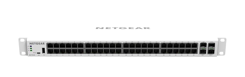 GC752X-100NAS Netgear Insight Managed Smart Cloud Switch - 52 Ports - Manageable - 3 Layer Supported - 2 SFP Slots - Twisted Pair, Optical Fiber - Rack-mountable, Desktop - 5 Year Limited  (Refurbished)