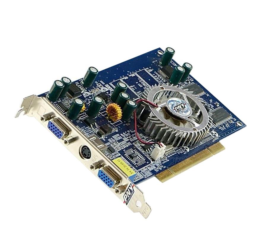 GF05500PUD11G PNY GeForce FX 5500 128MB 64-bit DDR PCI Video Graphics Card