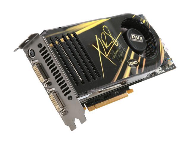 GH8800XN1F71S-KT PNY GeForce 8800GTX 768MB 384-Bit GDDR3 PCI Express x16 HDCP Ready SLI Supported HDTV/ S-Video Out/ Dual DVI Video Graphics Card