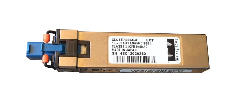 GLC-FE-100BX-U Cisco 100Mbps 100Base-BX-U Single-mode Fiber 10km 1310nmTX/1550nmRX LC Connector SFP Transceiver Module