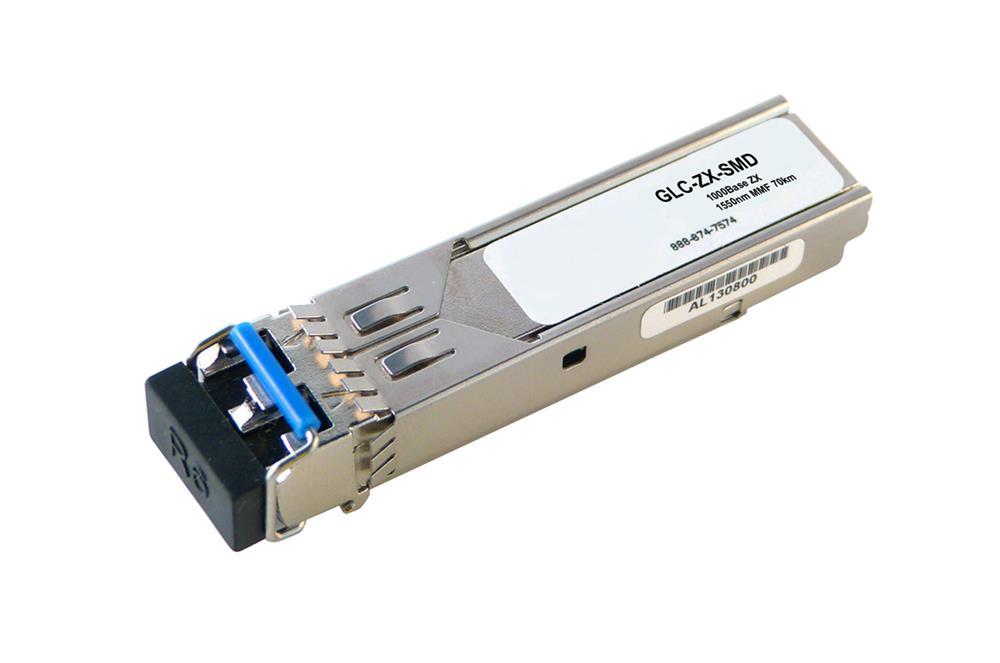 GLC-ZX-SMD= Cisco 1Gbps 1000Base-ZX Single-mode Fiber 70km 1550nm Duplex LC Connector SFP Transceiver Module