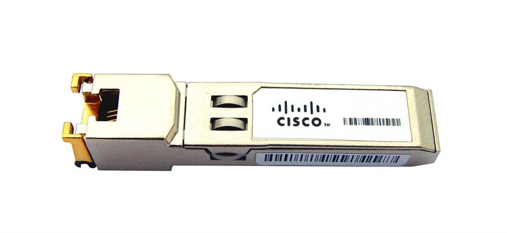 GLCT1 Cisco 1Gbps 1000Base-T Copper 100m RJ-45 Connector SFP Transceiver Module (Refurbished)