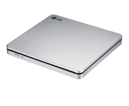 GP70NS50 LG 8x/8x/5x Cyberlink Storage USB External Slim DVD-RW Drive (Silver) (Refurbished)