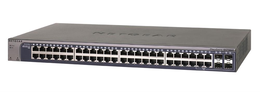 GS748AT NetGear ProSafe 48-Ports 10/100/1000Mbps Gigabit Ethernet Smart Switch (Refurbished)