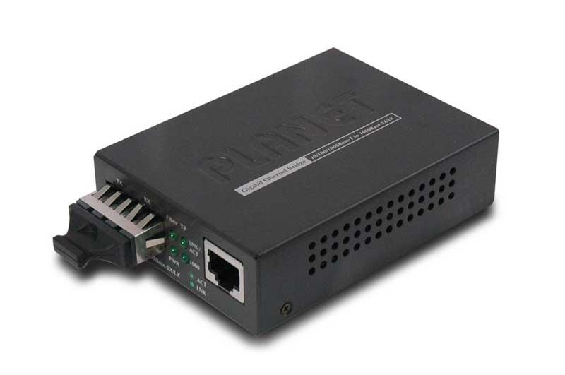 GST-802S Planet Technology 10/100/1000Base-T to 1000Base-LX Single Mode 10km Smart Gigabit Media Converter