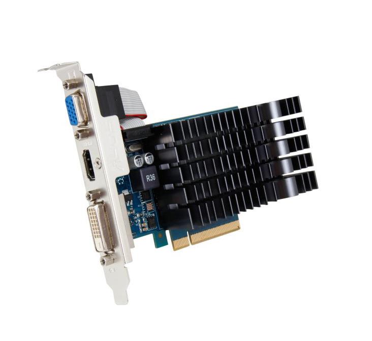 GT730-SL-1GD3-BRK ASUS NVIDIA GeForce GT 730 1GB 64-Bit DDR3 PCI Express 2.0 DVI/ D-Sub/ HDMI HDCP Support Video Graphics Card