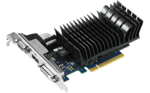GT730-SL-2GD3-BRK ASUS NVIDIA GeForce GT 730 2GB 64-Bit DDR3 PCI Express 2.0 DVI/ HDMI/ D-Sub HDCP Support Video Graphics Card