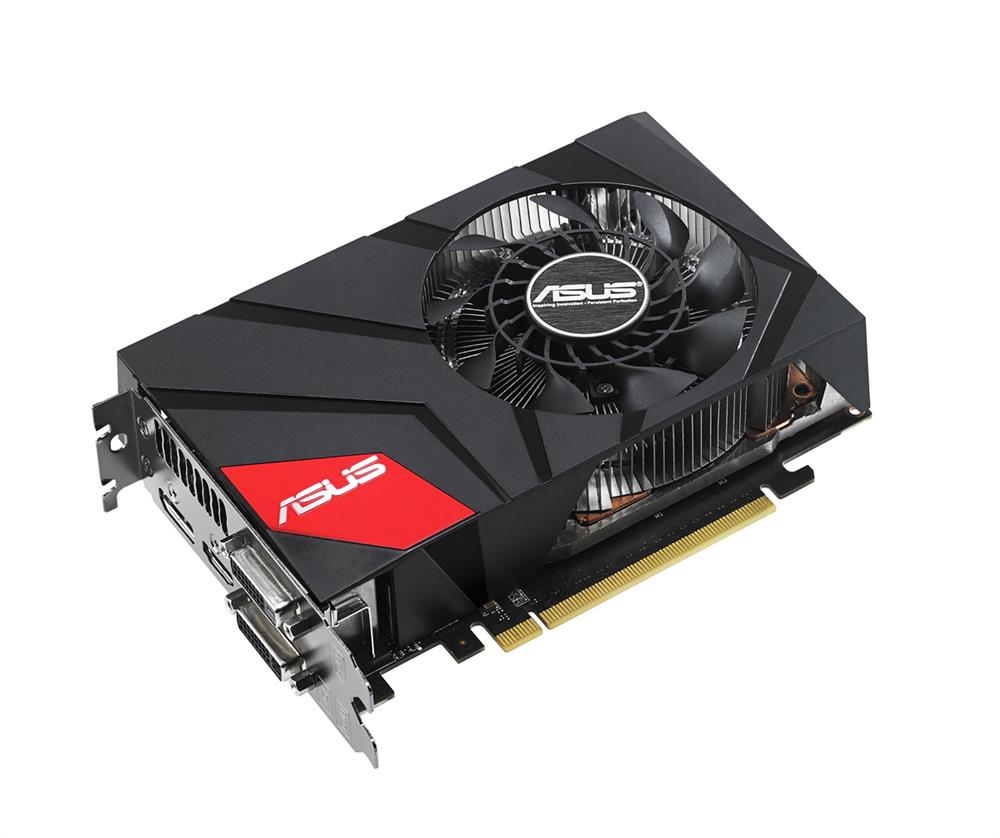 GTX760-DCMOC-2GD5 ASUS Gtx760 Mini 2GB DDR5 PCie3 2 Dvi HDmi Dp Dx11.1 Dcu Sli Overcloc Video Graphics Card