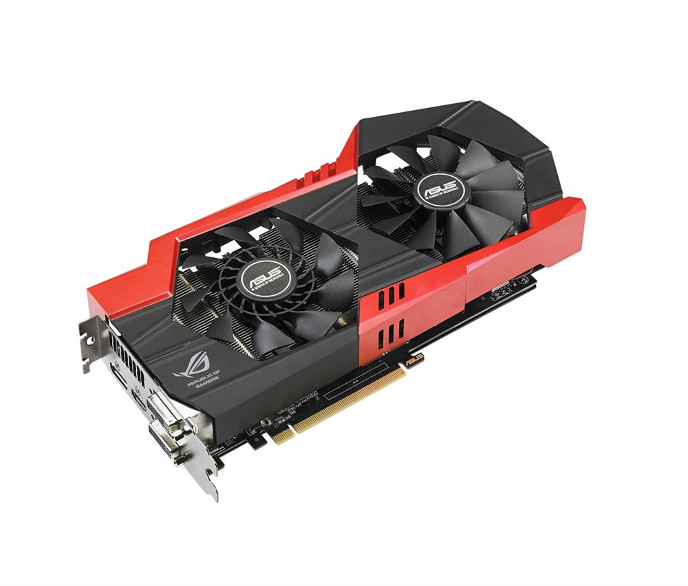 GTX760-P-4GD5 ASUS GeForce GTX 760 Rog Triker 4GB DDR5 PCI Express 3.0 2 DVI/ HDMI/ DisplayPort Video Graphics Card