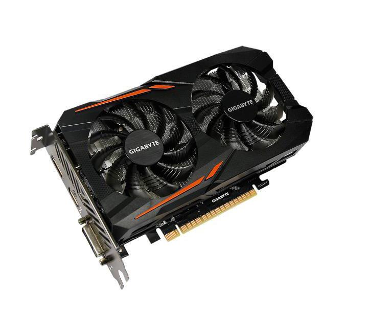 GV-N1050OC-2GD Gigabyte GeForce GTX 1050 2GB GDDR5 128-Bit HDMI / DisplayPort / Dual-Link DVI-D PCI-Express 3.0 x16 Video Graphics Card