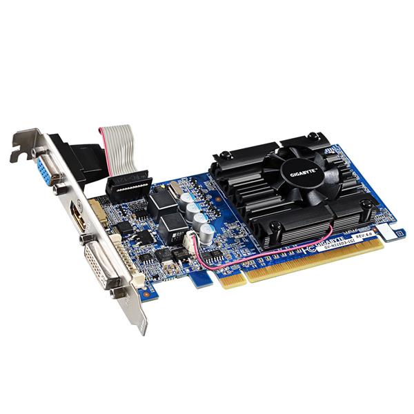 GV-N210D3-1GI Gigabyte GeForce 210 1GB DDR3 64-Bit HDMI / DVI-I / D-Sub PCI-Express 2.0 Video Graphics Card